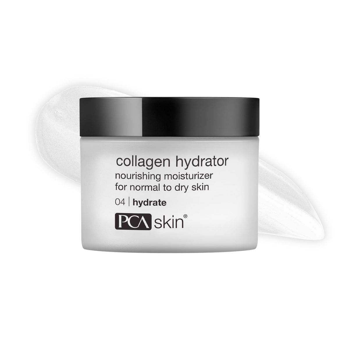 PCA SKIN tub front view showing label and premium moisturizer benefits