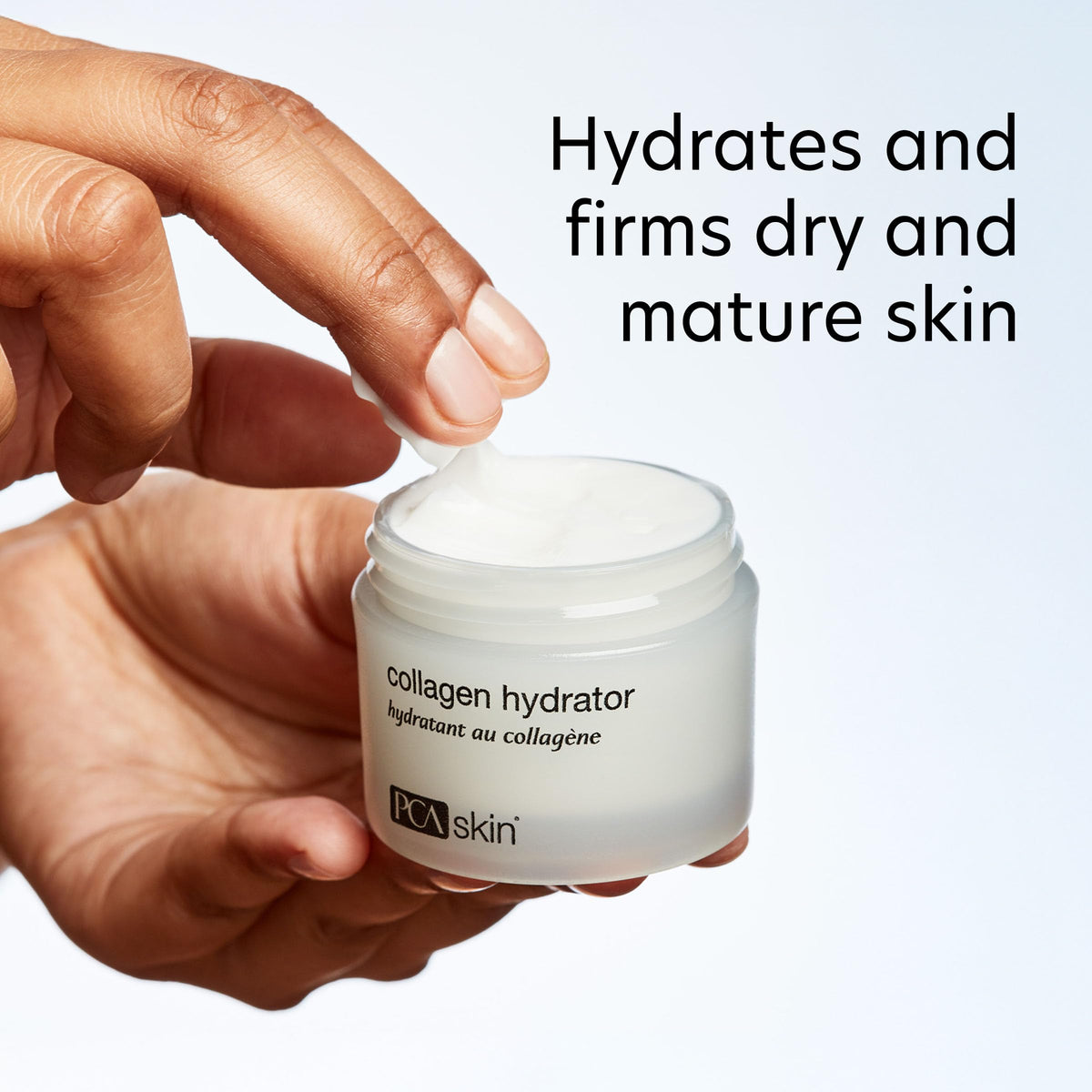 PCA SKIN shea butter ingredient jar highlighting deep moisturizing benefit