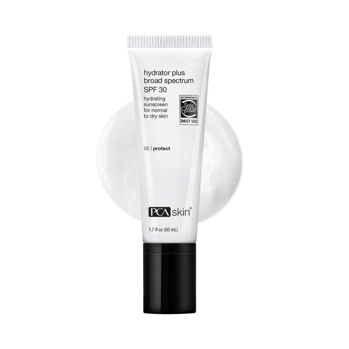 PCA SKIN front tube showing the Hydrator Plus SPF 30 packaging and portability