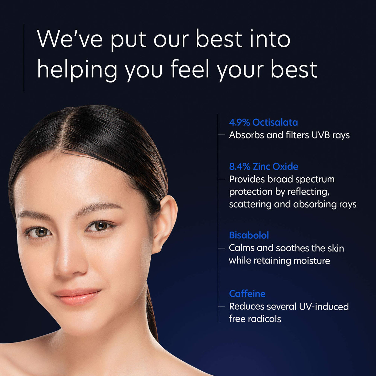 PCA SKIN pump dispensing sunscreen highlighting easy, controlled application benefit