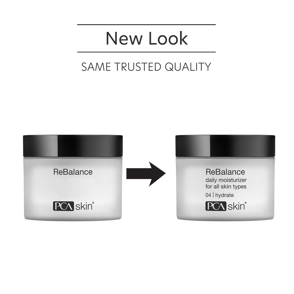 PCA SKIN ReBalance cream texture on fingertip demonstrating lightweight hydration benefit