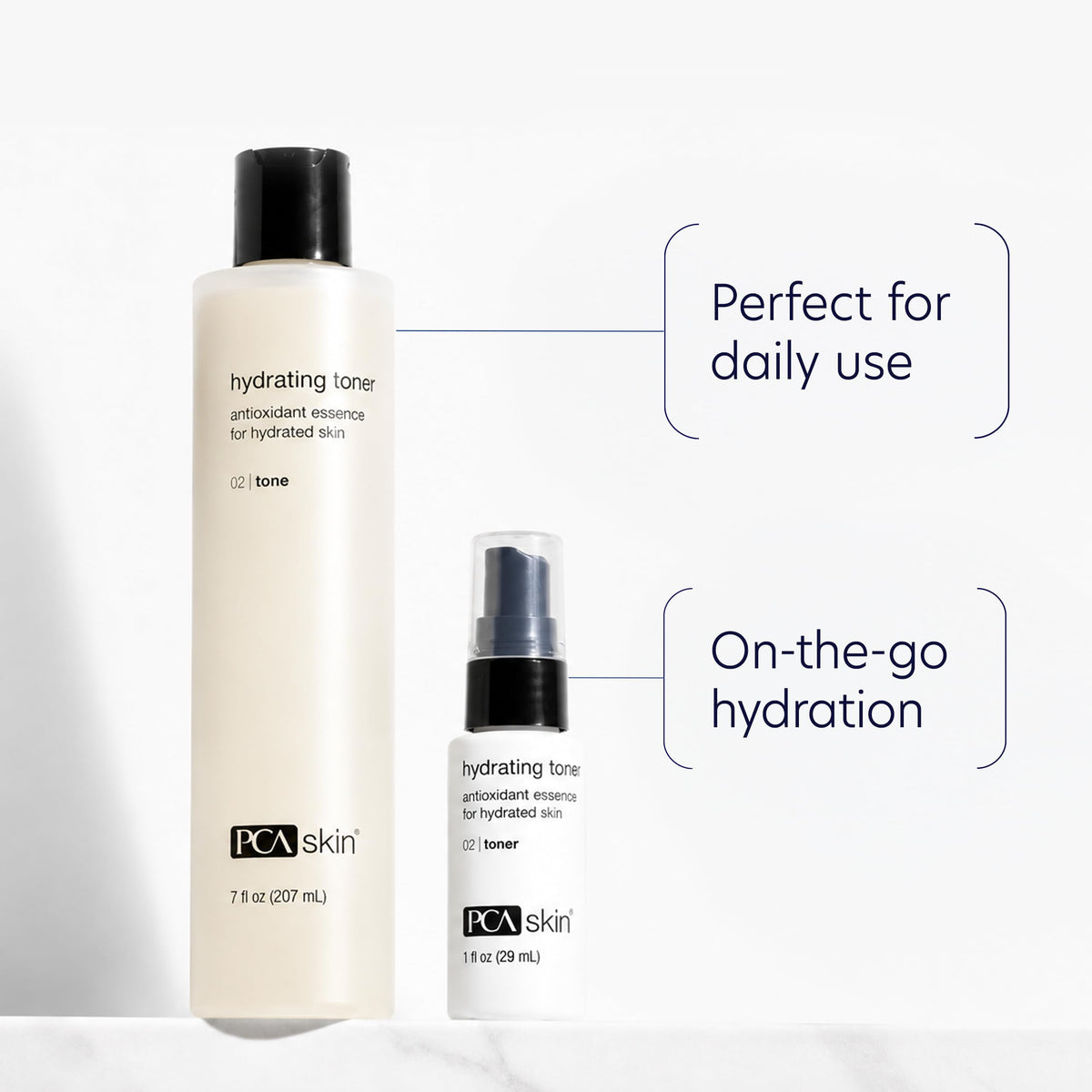PCA SKIN pouring toner texture highlighting lightweight hydration