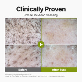 P.CALM brush applying mask to face for precise, mess-free use