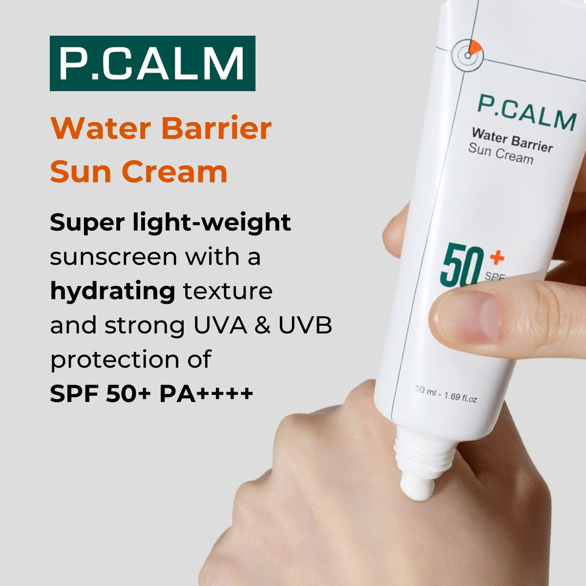 P.CALM gel-creamy texture close-up demonstrating fast absorption benefit