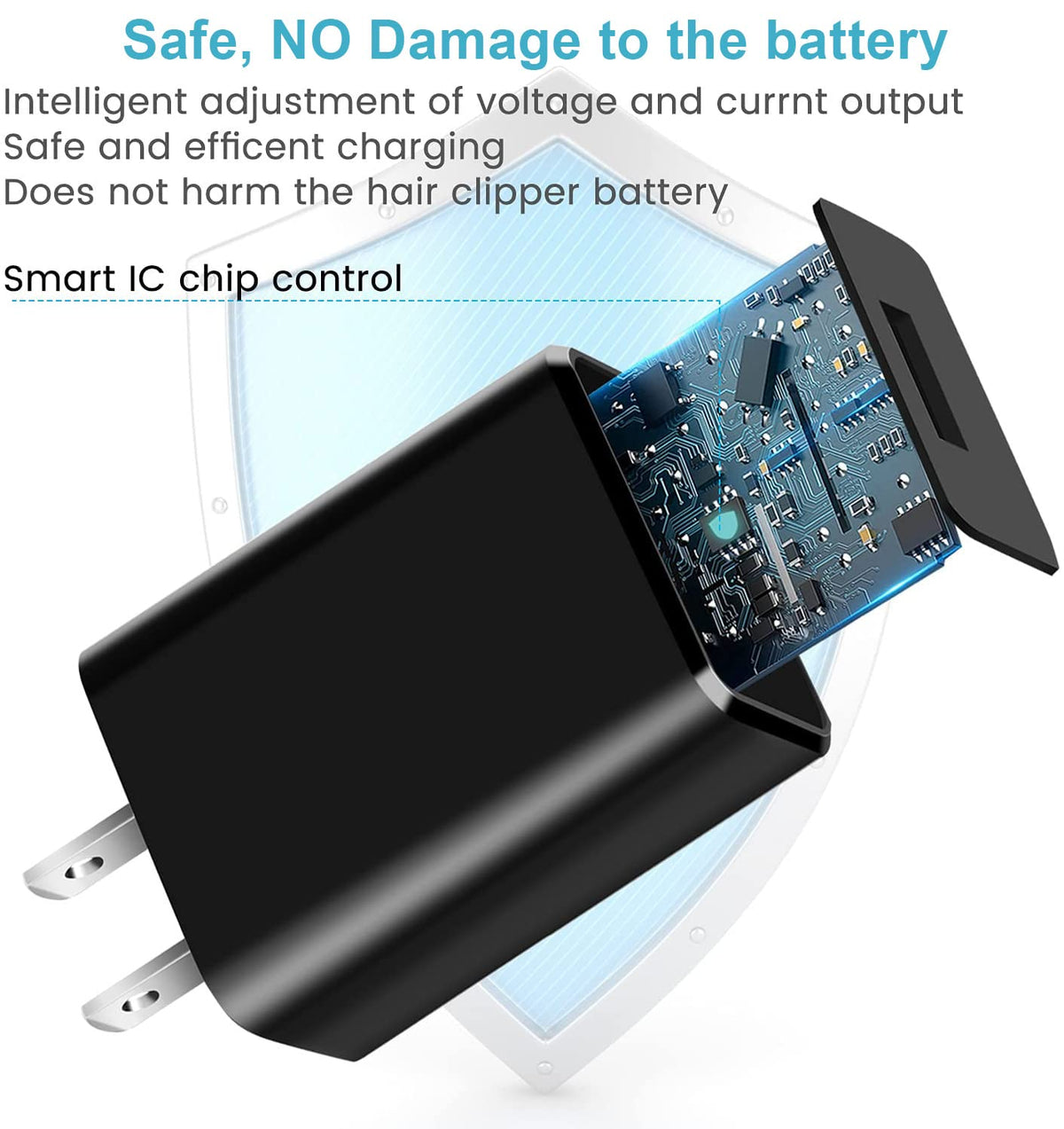 PDAPTMAG close-up of DC connector demonstrating precise fit and safety