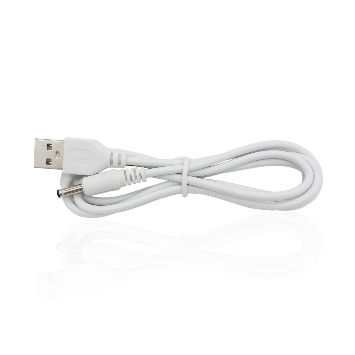 PDEEY USB to DC cable full length showing 6ft reach and flexible PVC