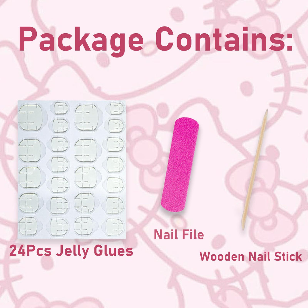 PDFADSK boxed packaging with extras illustrating included adhesive tabs and wooden stick convenience