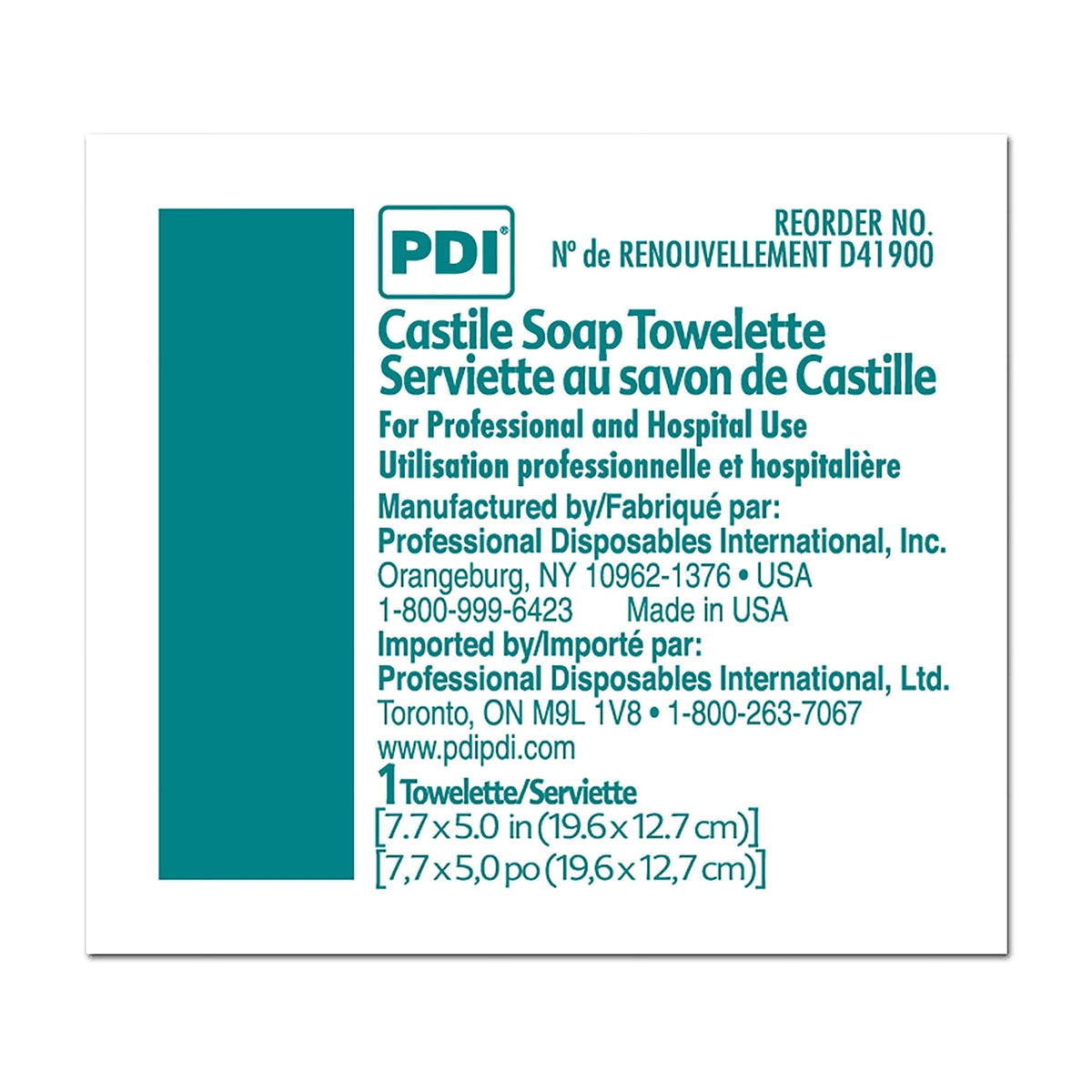 PDI towelette fabric close-up showing gentle texture and effective cleansing