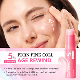 Generic PDRN Pink Collagen on neck and forehead targeting lines and volume