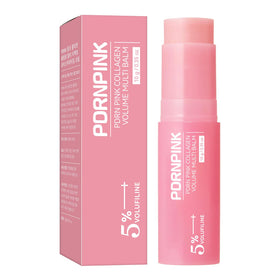 PDRNPINK front packaging showing balm stick and branding, quick radiance benefit