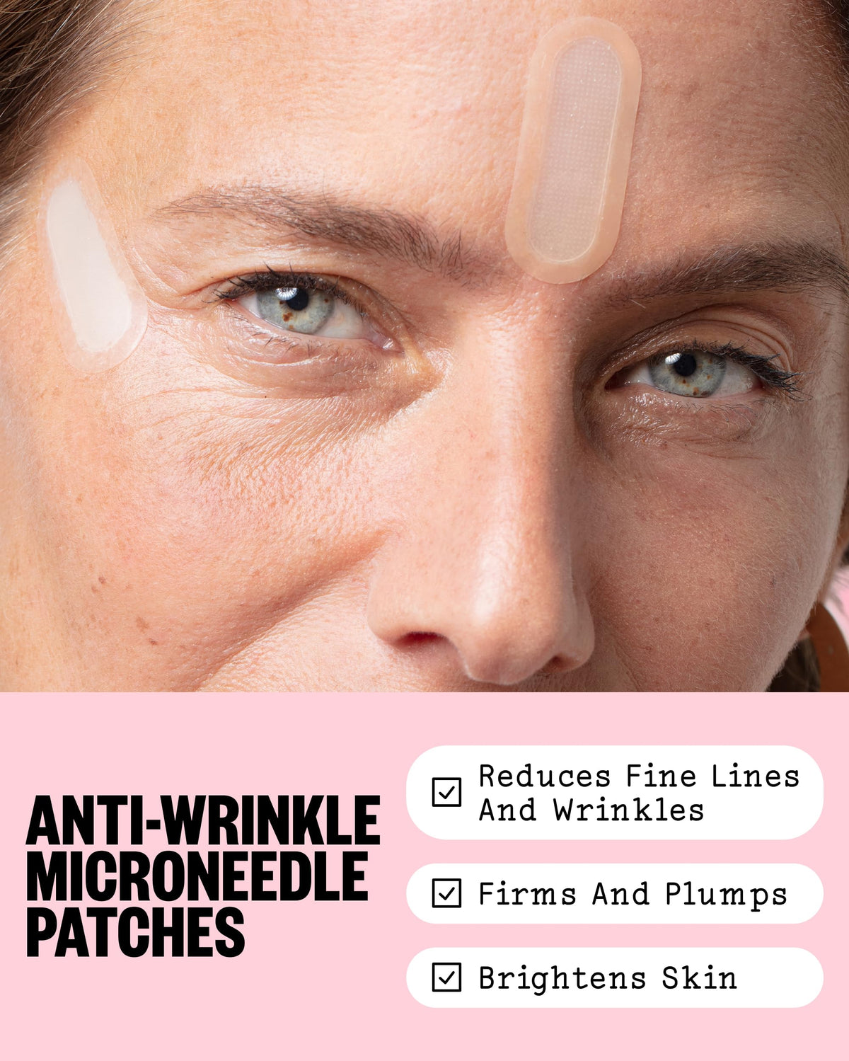 PEACE OUT close-up of microneedle matrix highlighting precise delivery benefit