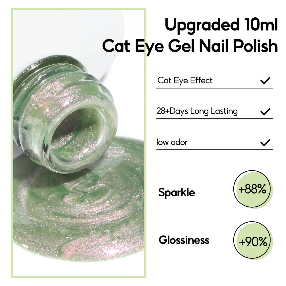 PEACECOLOR polish being cured under LED lamp, fast durable finish benefit