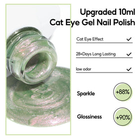PEACECOLOR polish being cured under LED lamp, fast durable finish benefit