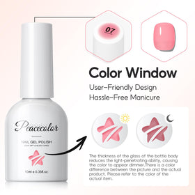 PEACECOLOR bridal-style soft nude manicure lifestyle shot showcasing wearable elegance