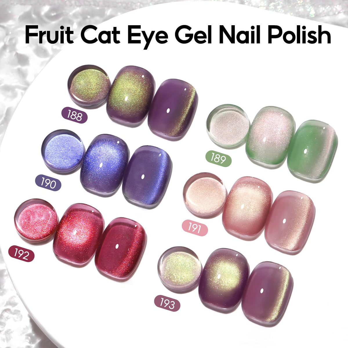 PEACECOLOR magnet held near nail polish in hand, creates magnetic cat-eye benefit