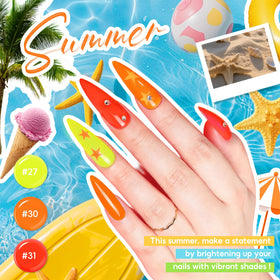 PEACECOLOR nail swatch fan demonstrating true color payoff and choice
