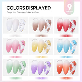 PEACECOLOR nail stickers close-up showing shapes for precise decoration