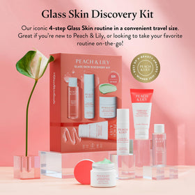 Peach & Lily cleanser gel texture close-up highlighting gentle cleansing