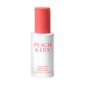 Peach & Lily front jar packaging showing product benefits and size