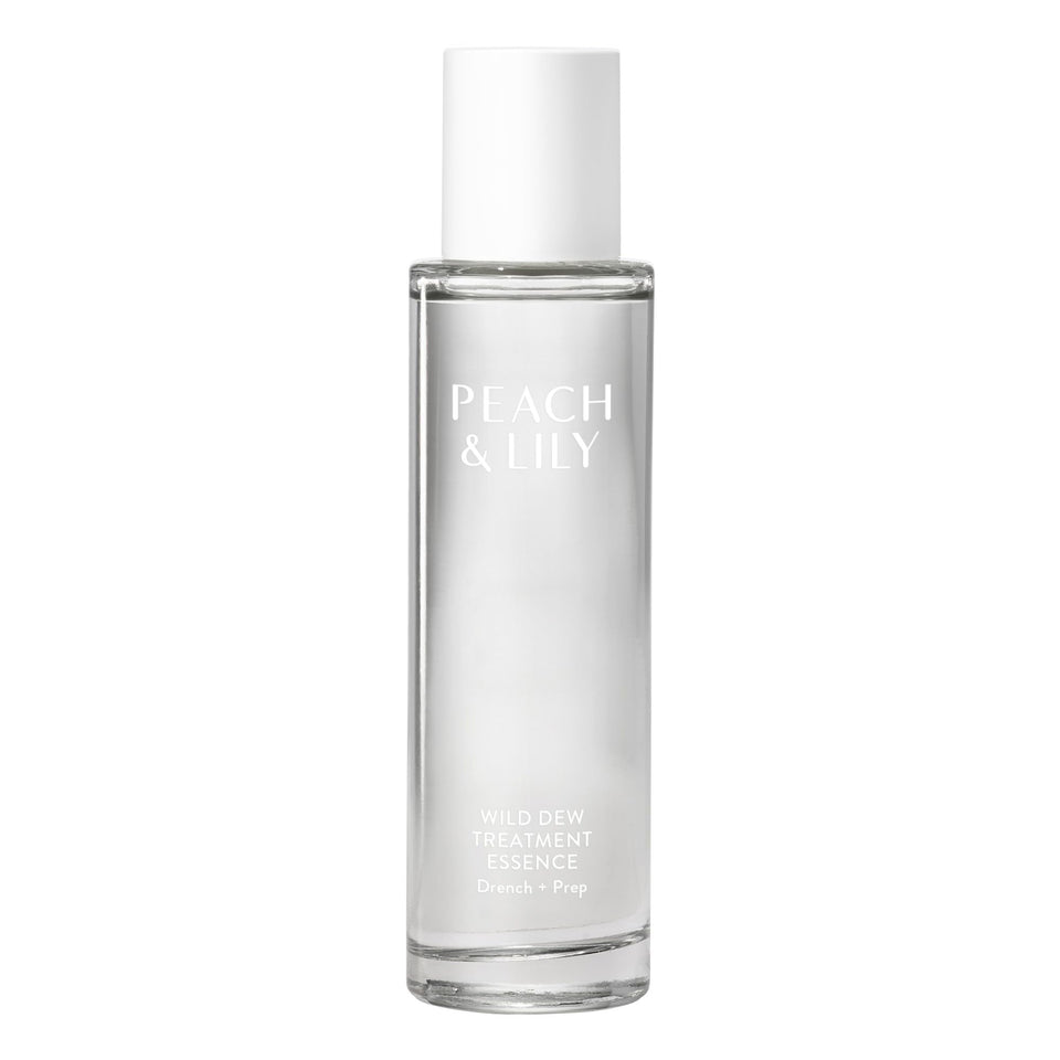 Peach & Lily front bottle shot showing clean packaging and hydrating benefits