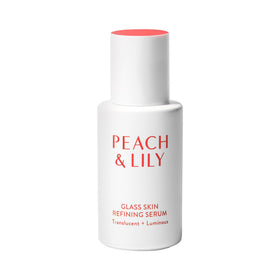 Peach & Lily front bottle shot showing clean packaging and hydration benefits