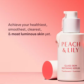 Peach & Lily pump dispenser close-up highlighting easy, mess-free dosing