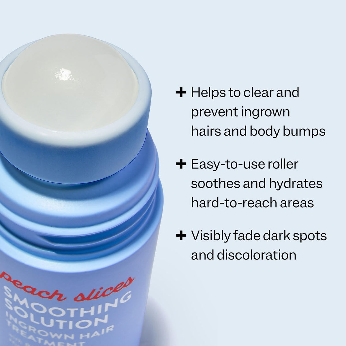 Peach Slices 360° roller applicator closeup for precise, mess-free targeted treatment