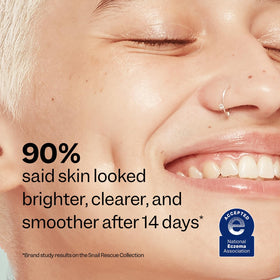 Peach Slices serum applied on hand showing lightweight absorption benefit
