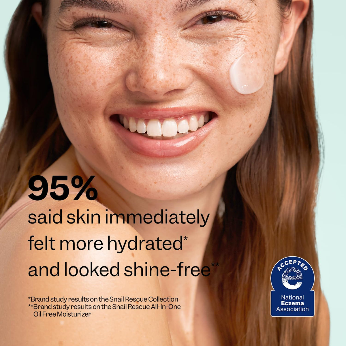 Peach Slices application on face illustrating smooth finish and non-greasy hydration