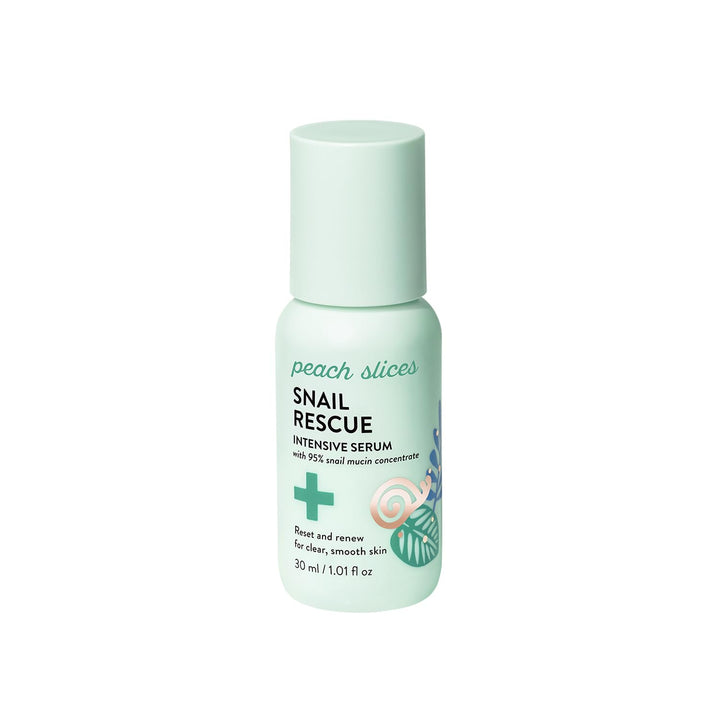Peach Slices front bottle showing clean serum packaging and brand clarity
