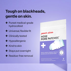 Peach Slices patch texture close-up reveals thin flexible hydrocolloid