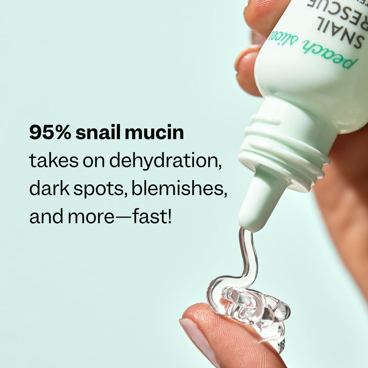 Peach Slices squeeze bottle nozzle detail for controlled, recyclable dispensing