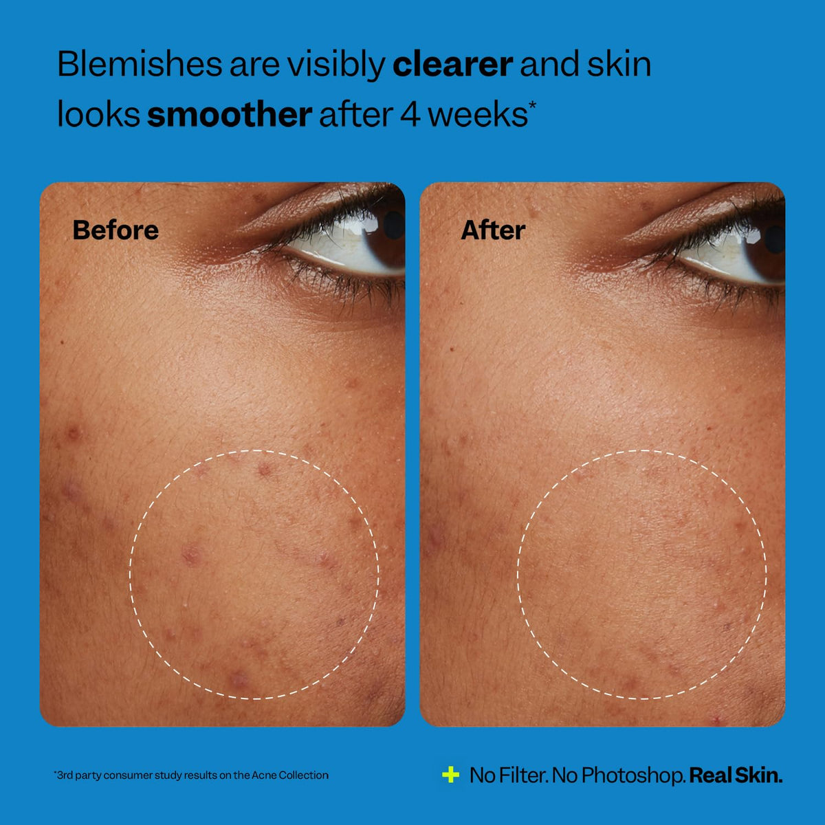 Peach Slices skin after application with satin-matte finish and reduced shine