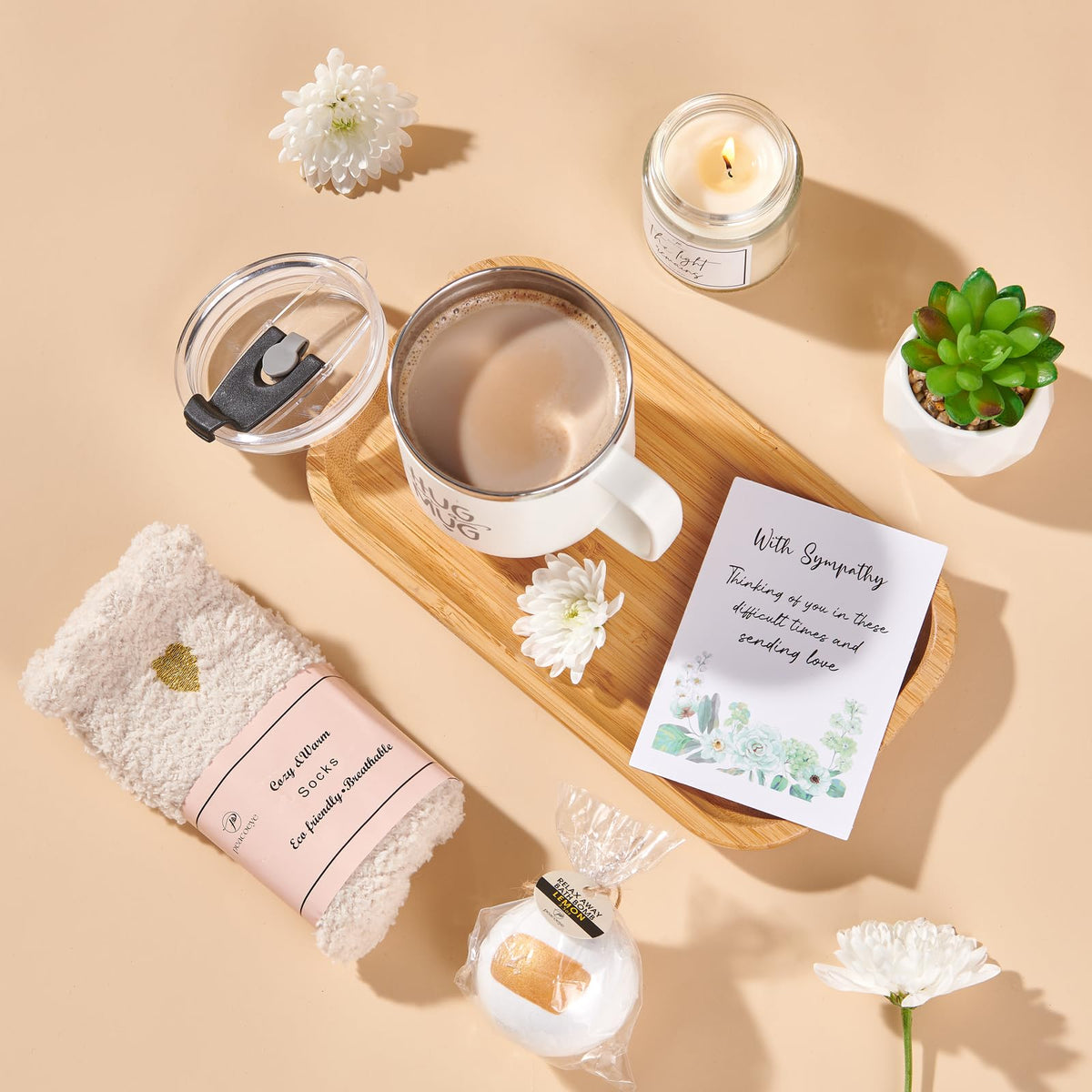 peacoeye gift box in a living-room scene conveying thoughtful care