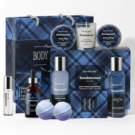 PEARLWORLD front packaging showing complete spa gift set for easy gifting