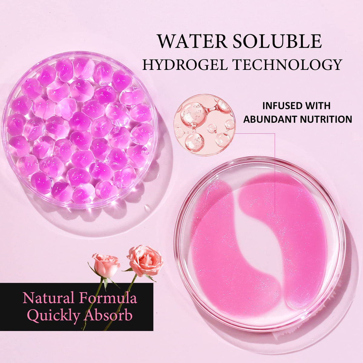 PEAUAMIE hydrogel close-up showing smooth texture and adherence
