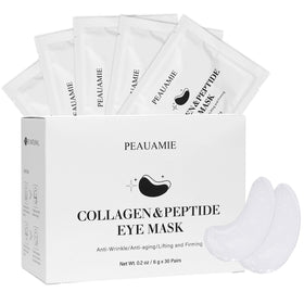 PEAUAMIE front packaging showing 30 pairs and product benefit refreshed eyes