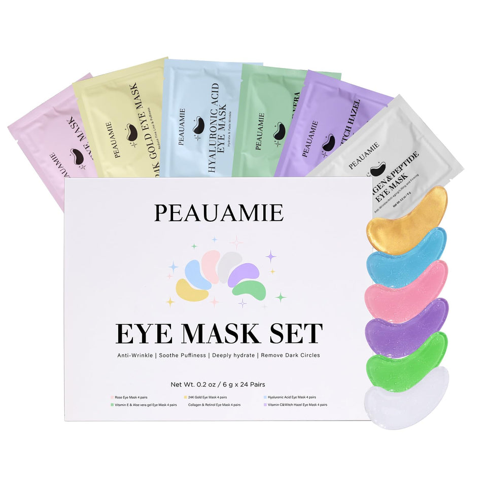 PEAUAMIE front packaging showing 24 pairs and variety pack benefits