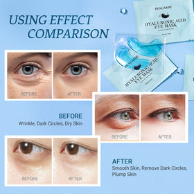 PEAUAMIE ingredient display highlighting hyaluronic acid and collagen