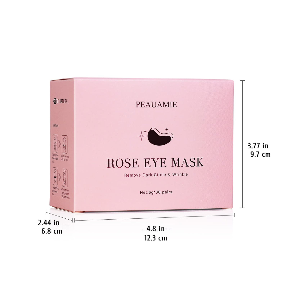 PEAUAMIE rose-shaped mask styled with jar for lifestyle appeal