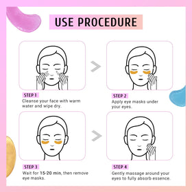 PEAUAMIE rose patch pair held in hand demonstrating brightening effect