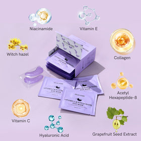 PEAUAMIE serum droplet on patch showing concentrated Vitamin C delivery
