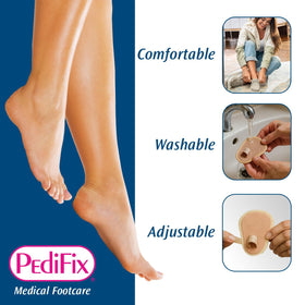 Pedifix Budin metatarsal pad texture highlighting dual-layer foam that absorbs forefoot pressure