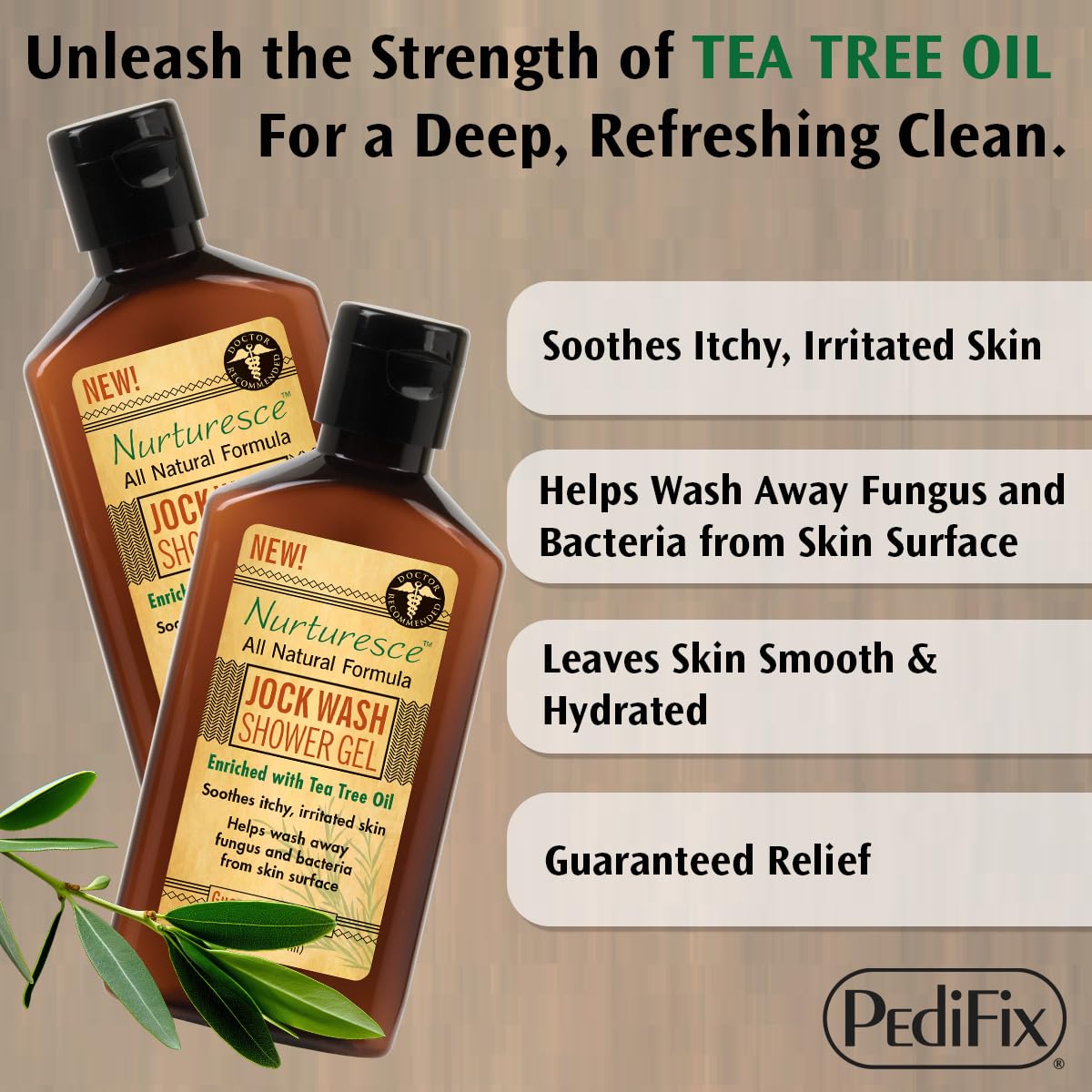 Pedifix pump dispensing gel into hand to create cleansing lather