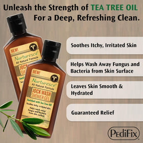 Pedifix pump dispensing gel into hand to create cleansing lather