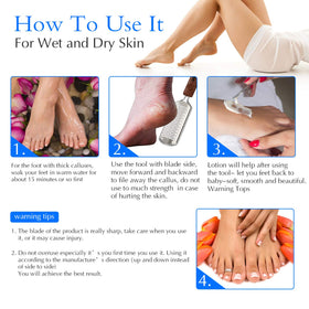 Pefei foot file in shower illustrating wet-use convenience and quick rinse benefit