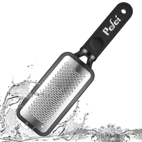 Pefei close-up of wavy stainless steel surface showing sharp texture for efficient callus removal