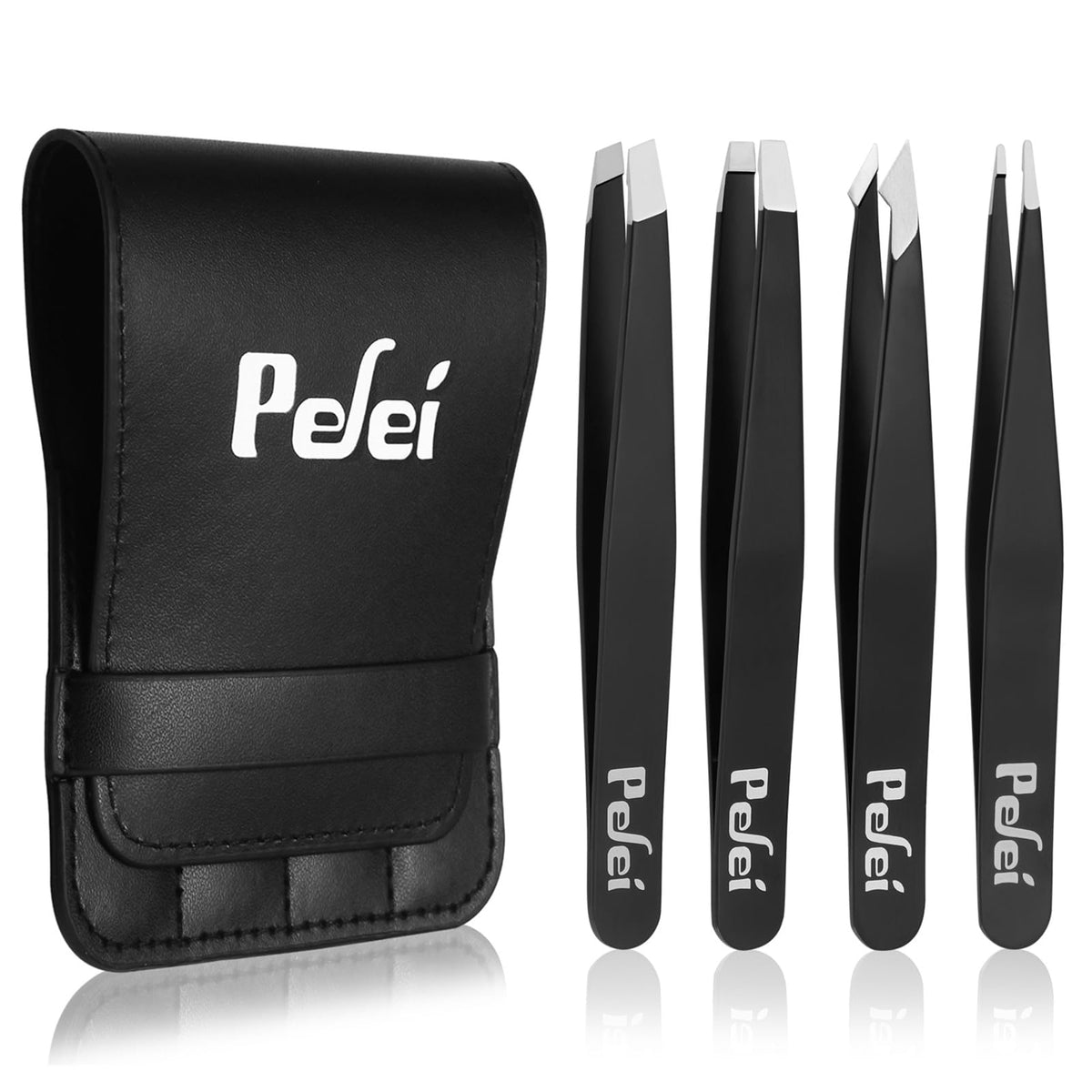 Pefei front packaging showing set and travel case for easy storage