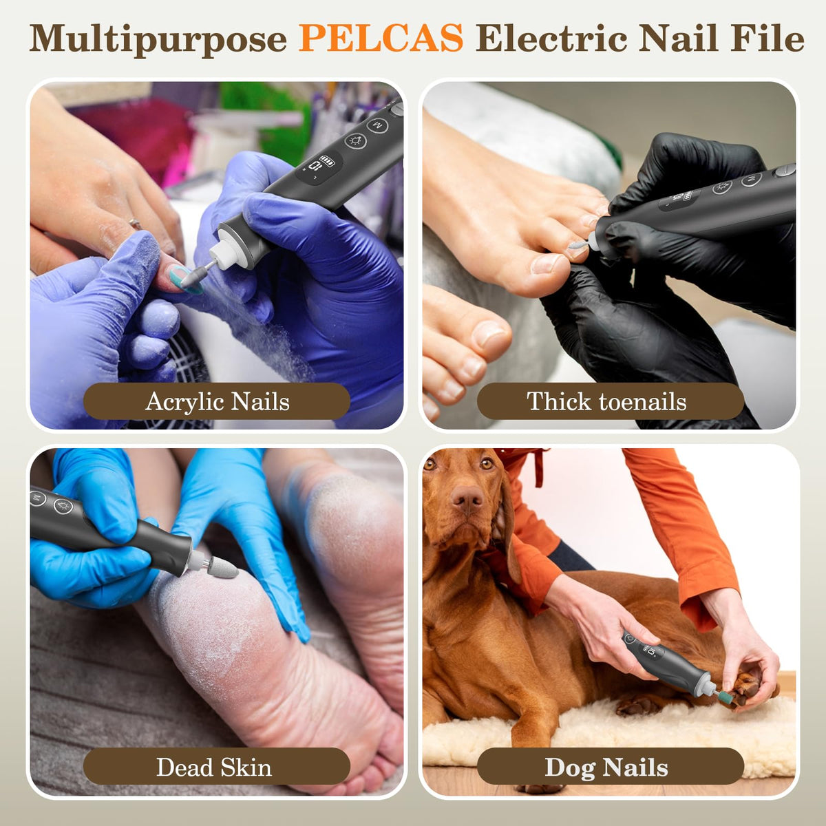 PELCAS held in hand to show scale and ergonomic pen-shaped design
