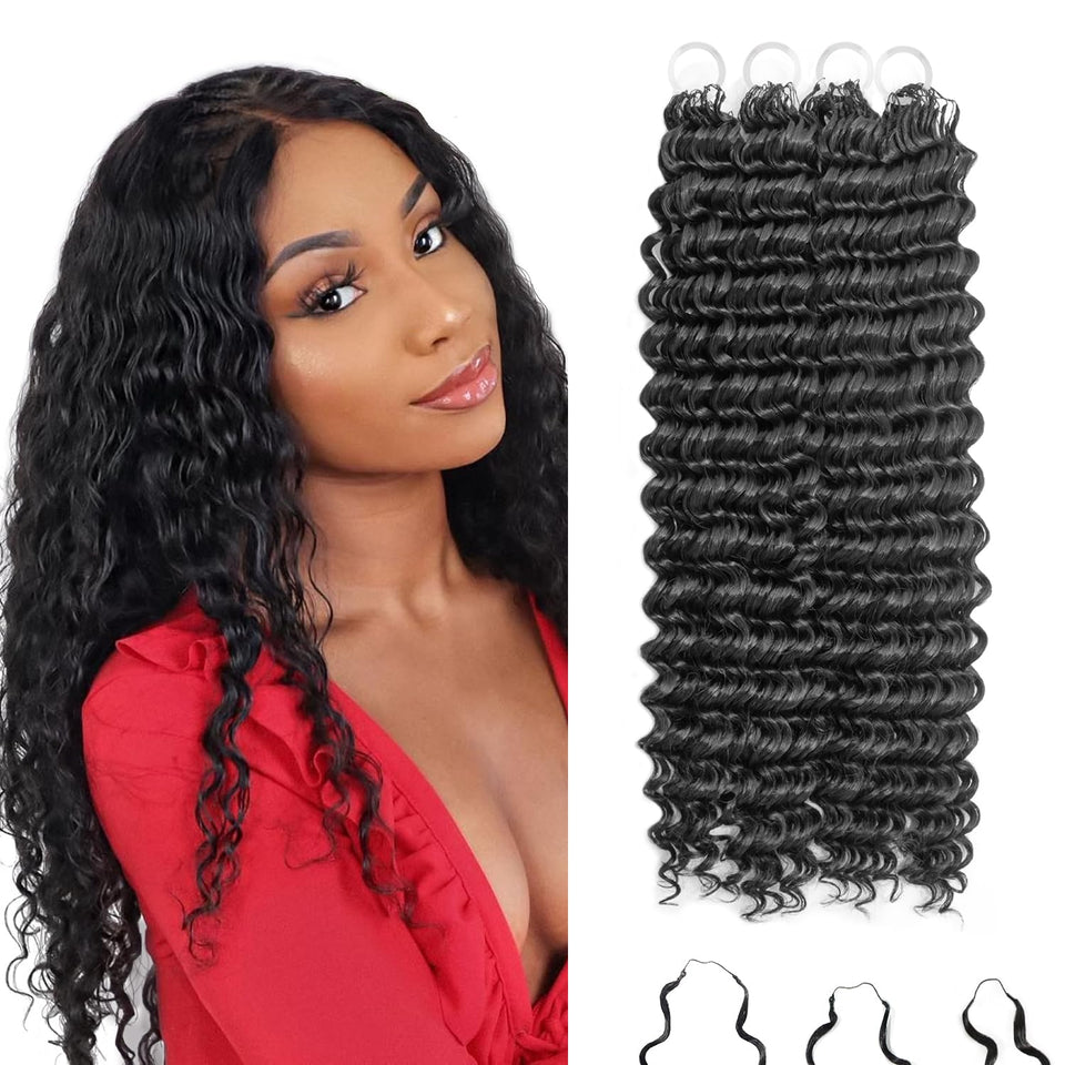 Peliri deep wave front packaging showing 18 inch strands and brand clarity